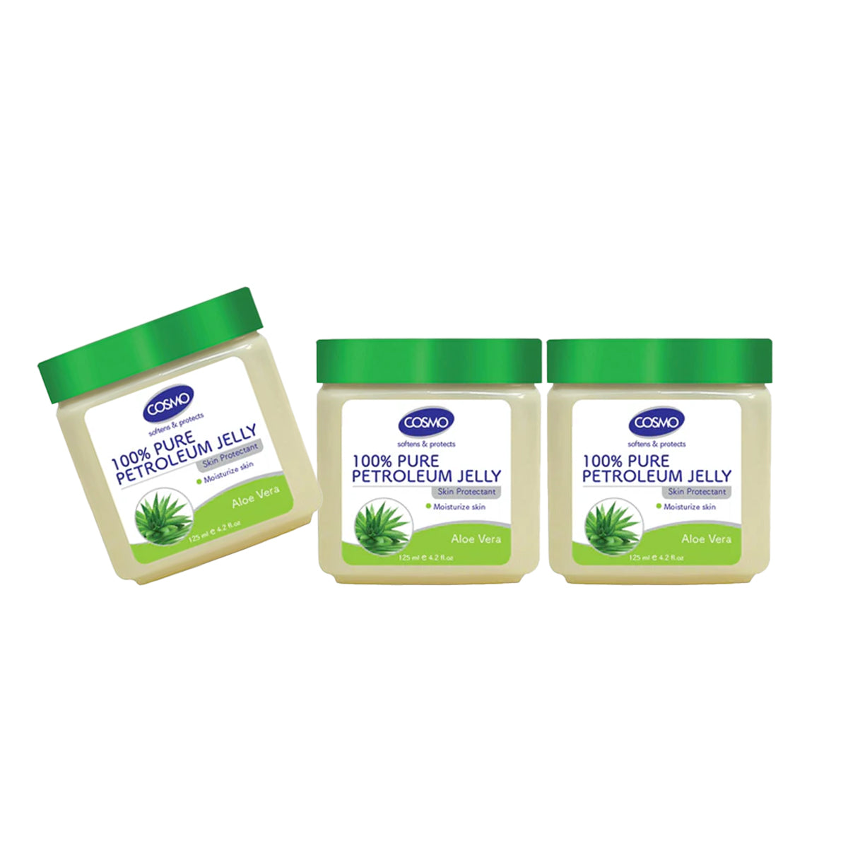 Olive Oil 100% Pure Petroleum Jelly 125ml - Pack Of 3